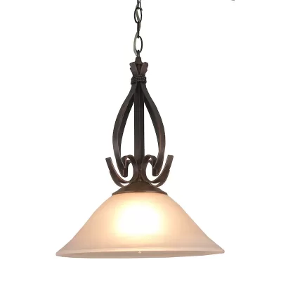 Plafón Grande Colgante AB Vidrio Blanco