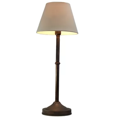 Lámpara Mesa Tubo Con Sombra