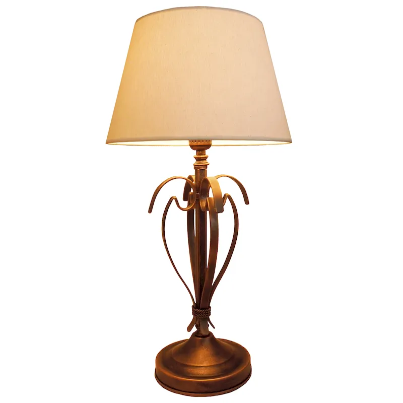 Lámp. Mesa Herraje AB Con Sombra