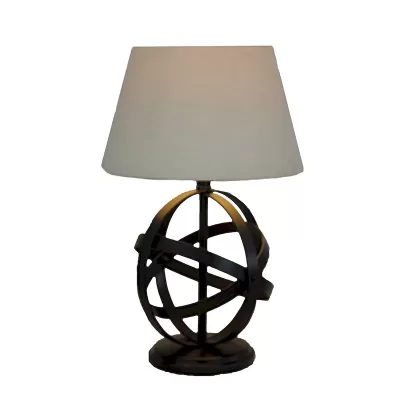 Lámp. Mesa esfera pequeña con sombra