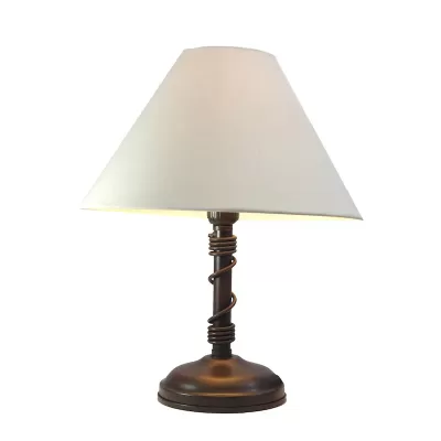 Lámpara Mesa Trenza Con Sombra