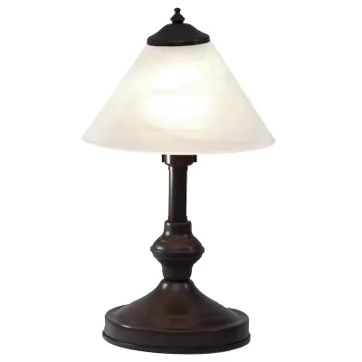 Lámpara Mesa Vidrio Color Vidrio Blanco