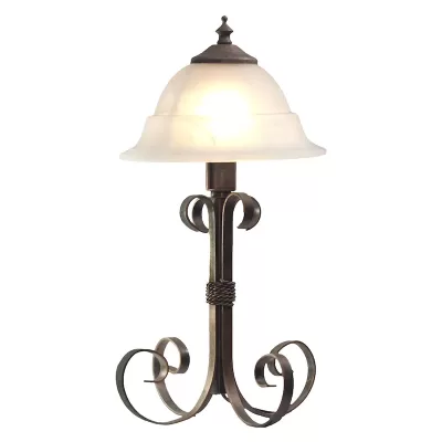 Lámpara Mesa Tulipán Grande Vidrio Blanco